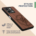 kwmobile Hülle kompatibel mit Xiaomi Redmi Note 13 5G Handy Cover TPU Handyhülle Vintage