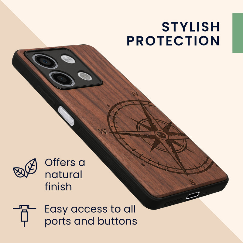 kwmobile Hülle kompatibel mit Xiaomi Redmi Note 13 5G Handy Cover TPU Handyhülle Vintage