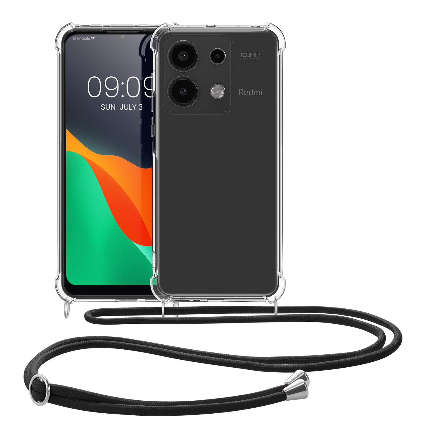 kwmobile Necklace Case kompatibel mit Xiaomi Redmi Note 13 4G Hülle