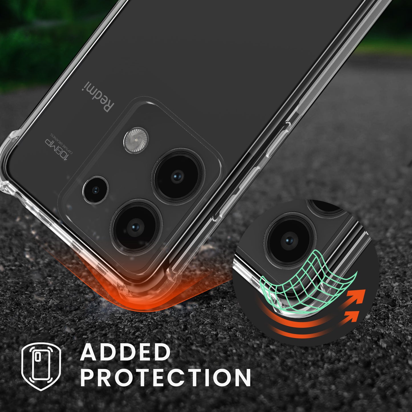 kwmobile Necklace Case kompatibel mit Xiaomi Redmi Note 13 4G Hülle