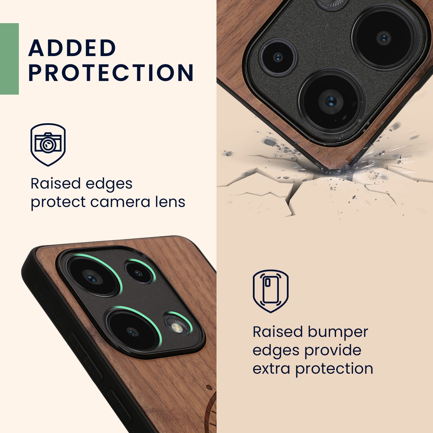kwmobile Hülle kompatibel mit Xiaomi Redmi Note 13 Pro 4G Handy Cover TPU Handyhülle Kompass Vintage