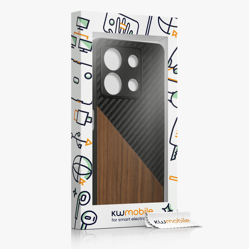 kwmobile Hülle kompatibel mit Xiaomi Redmi Note 13 5G - Handyhülle - Handy Schutzhülle - Smartphone Cover