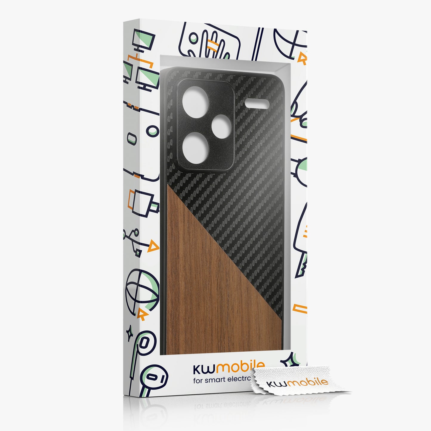 kwmobile Hülle kompatibel mit Xiaomi Redmi Note 13 Pro+ 5G / Redmi Note 13 Pro Plus 5G - Handyhülle - Handy Schutzhülle - Smartphone Cover