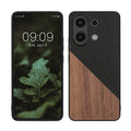 kwmobile Hülle kompatibel mit Xiaomi Redmi Note 13 4G - Handyhülle - Handy Schutzhülle - Smartphone Cover - Dunkelbraun Schwarz Dunkelbraun  [dsg01]