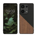 kwmobile Hülle kompatibel mit Xiaomi Redmi Note 13 Pro 4G - Handyhülle - Handy Schutzhülle - Smartphone Cover - Dunkelbraun Schwarz Dunkelbraun  [dsg01]
