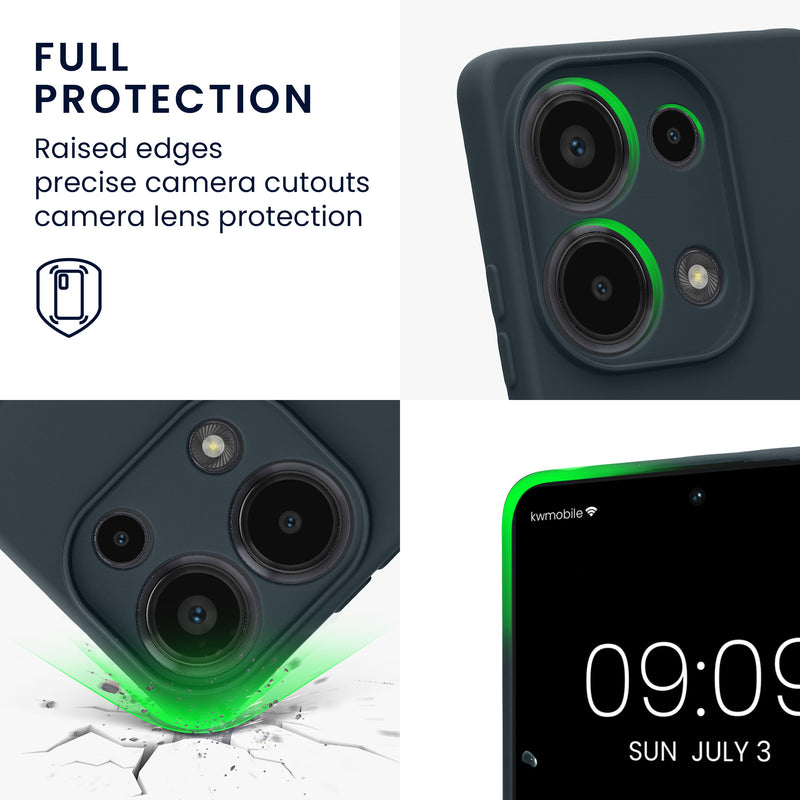 kwmobile Slim Case kompatibel mit Xiaomi Redmi Note 13 Pro 4G Hülle - Handyhülle aus Silikon