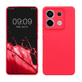 kwmobile Slim Case kompatibel mit Xiaomi Redmi Note 13 Pro 5G / Poco X6 5G Hülle - Handyhülle aus Silikon in Neon Pink Neon Pink  