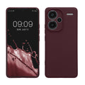 kwmobile Slim Case kompatibel mit Xiaomi Redmi Note 13 Pro+ 5G / Redmi Note 13 Pro Plus 5G Hülle - Handyhülle aus Silikon in Bordeaux Violett Bordeaux Violett  
