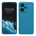 kwmobile Handyhülle kompatibel mit Xiaomi Redmi Note 13 Pro+ 5G / Redmi Note 13 Pro Plus 5G Hülle - Handy Case aus weichem Silikon in Karibikblau Karibikblau  