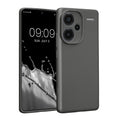 kwmobile Handyhülle kompatibel mit Xiaomi Redmi Note 13 Pro+ 5G / Redmi Note 13 Pro Plus 5G Hülle - weiche Silikon Case metallisch schimmernd in Metallic Grau Metallic Grau  