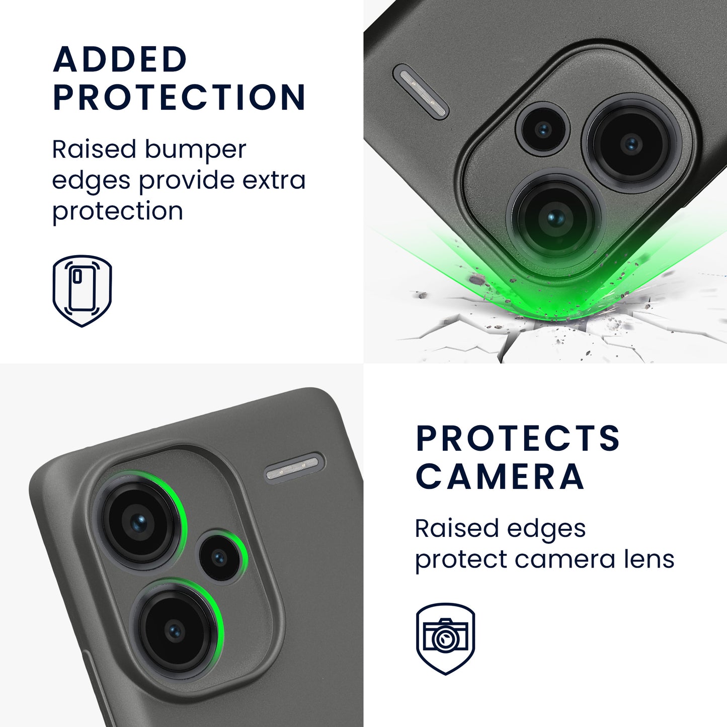 kwmobile Handyhülle für Xiaomi Redmi Note 13 Pro+ 5G / Redmi Note 13 Pro Plus 5G Hülle - weiche Silikon Case - Schutzhülle Cover