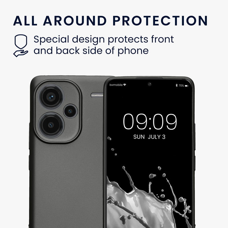 kwmobile Handyhülle für Xiaomi Redmi Note 13 Pro+ 5G / Redmi Note 13 Pro Plus 5G Hülle - weiche Silikon Case - Schutzhülle Cover