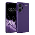 kwmobile Handyhülle kompatibel mit Xiaomi Redmi Note 13 Pro+ 5G / Redmi Note 13 Pro Plus 5G Hülle - weiche Silikon Case metallisch schimmernd in Metallic Blauviolett Metallic Blauviolett  