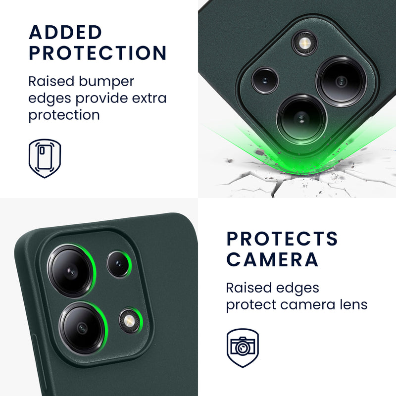 kwmobile Handyhülle für Xiaomi Redmi Note 13 4G Hülle weiche Silikon Case Schutzhülle Cover