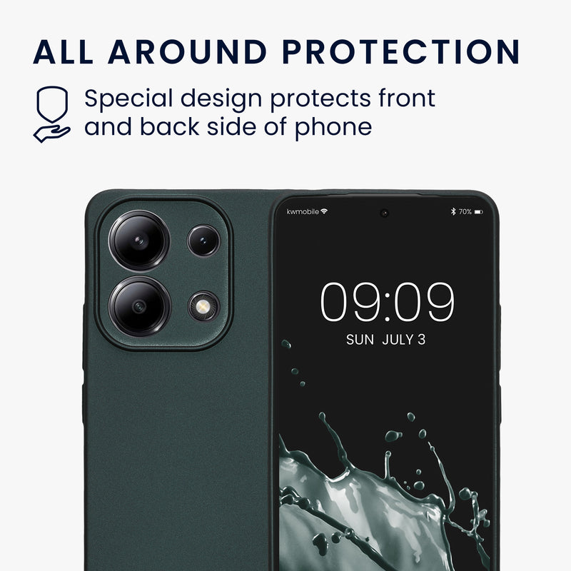kwmobile Handyhülle für Xiaomi Redmi Note 13 4G Hülle weiche Silikon Case Schutzhülle Cover