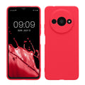 kwmobile Handyhülle kompatibel mit Xiaomi Redmi A3 Hülle - Handy Case aus weichem Silikon in Neon Pink Neon Pink  