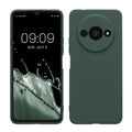 kwmobile Handyhülle kompatibel mit Xiaomi Redmi A3 Hülle - Handy Case aus weichem Silikon in Moosgrün Moosgrün  