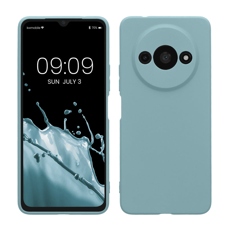 kwmobile Handyhülle kompatibel mit Xiaomi Redmi A3 Hülle - Handy Case aus weichem Silikon in Antique Stone Antique Stone  