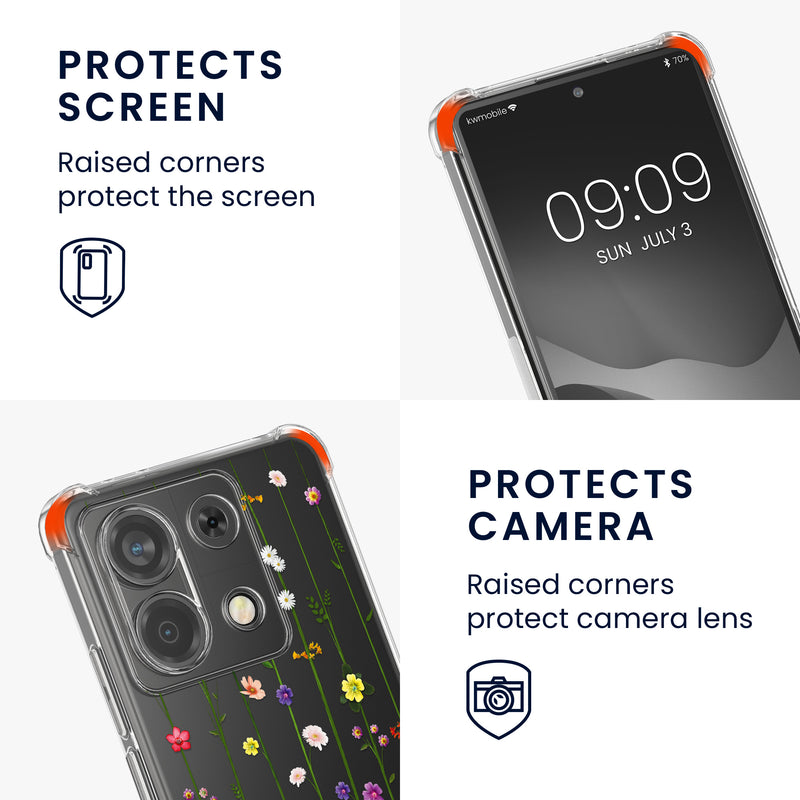 kwmobile Necklace Case kompatibel mit Xiaomi Redmi Note 13 Pro 5G / Poco X6 5G Hülle Silikon Cover