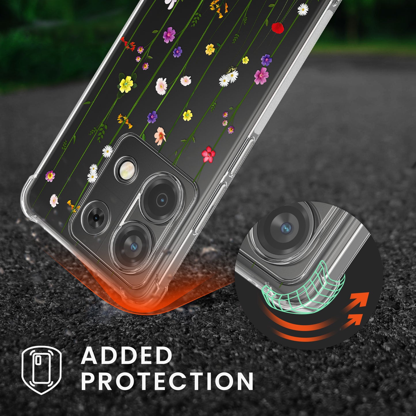 kwmobile Necklace Case kompatibel mit Xiaomi Redmi Note 13 Pro 5G / Poco X6 5G Hülle Silikon Cover