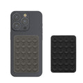 kwmobile 2x Silikon Saugnapf Handyhalterung - Handy Halter selbstklebend - 5,5 x 8cm - Universal Halterung für Handyhüllen - Kompatibel mit iPhone und Android - Schwarz Dunkelgrau Schwarz  