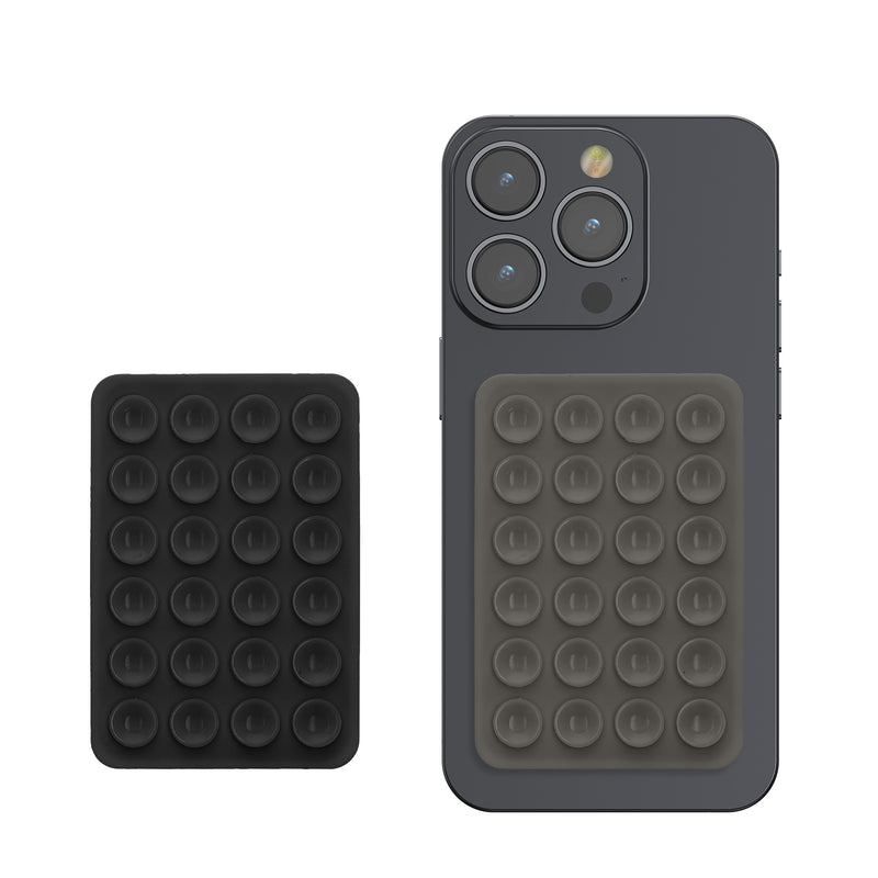 kwmobile Saugnapf Handyhalterung selbstklebend - 5,5 x 8cm - Universal Halterung für Handyhüllen - Kompatibel mit iPhone und Android