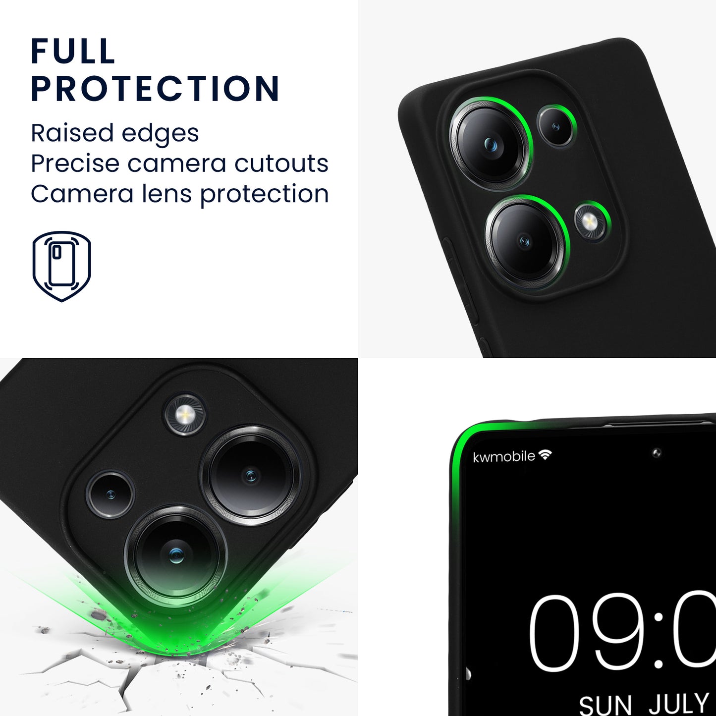 kwmobile Handyhülle für Xiaomi Poco M6 Pro (4G) Hülle - weiches Handy Silikon Case - Schutzhülle Cover