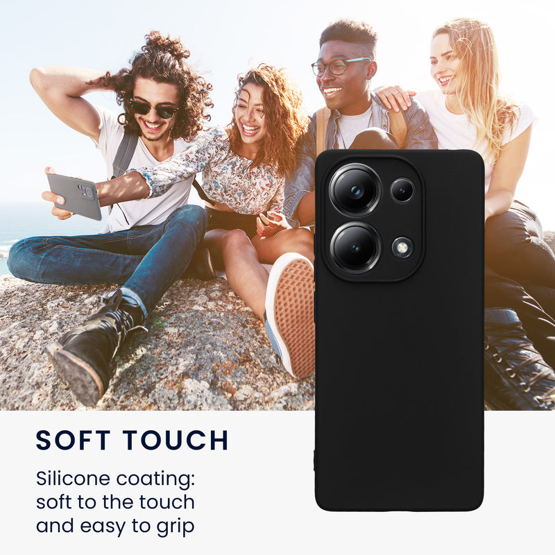 kwmobile Handyhülle für Xiaomi Poco M6 Pro (4G) Hülle - weiches Handy Silikon Case - Schutzhülle Cover