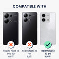 kwmobile Hülle kompatibel mit Xiaomi Redmi Note 13 5G Handyhülle Mit Glas Schutzfolie