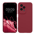 kwmobile Handyhülle kompatibel mit HONOR 200 Lite Hülle - Handy Case aus weichem Silikon in Bordeaux Violett Bordeaux Violett  