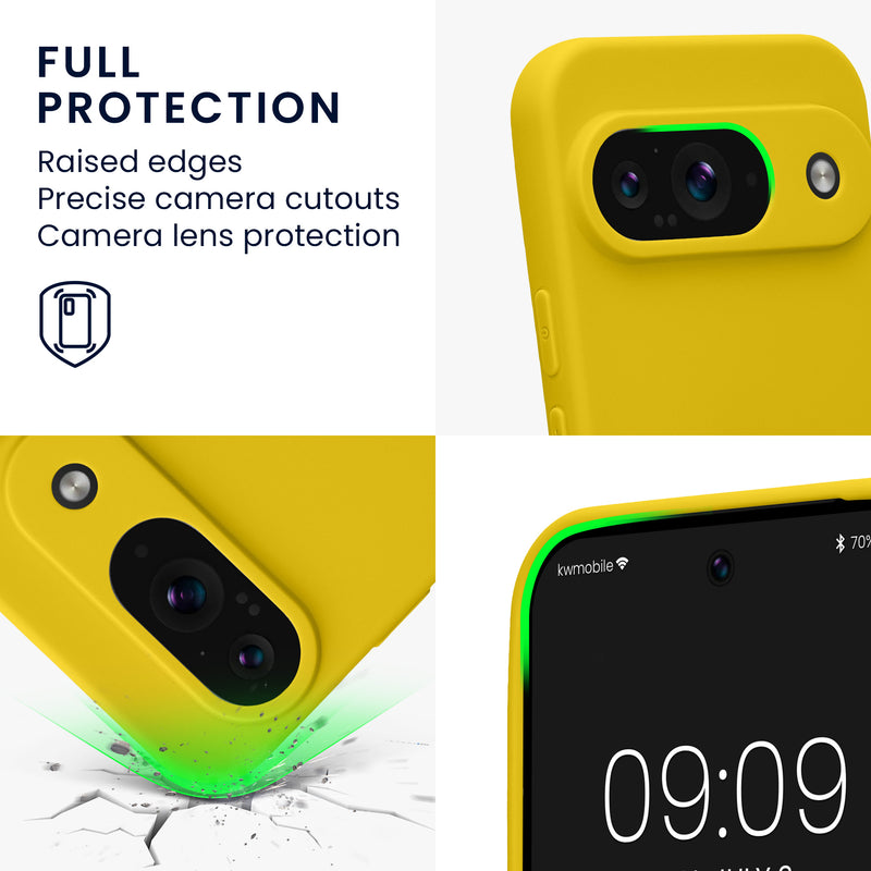 kwmobile Handyhülle für Google Pixel 9 Hülle weiches Handy Silikon Case Schutzhülle Cover