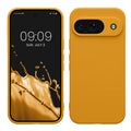 kwmobile Handyhülle kompatibel mit Google Pixel 9 Hülle - Handy Case aus weichem Silikon in Mango Mango  