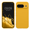 kwmobile Handyhülle kompatibel mit Google Pixel 9 Hülle - Handy Case aus weichem Silikon in Honiggelb Honiggelb  
