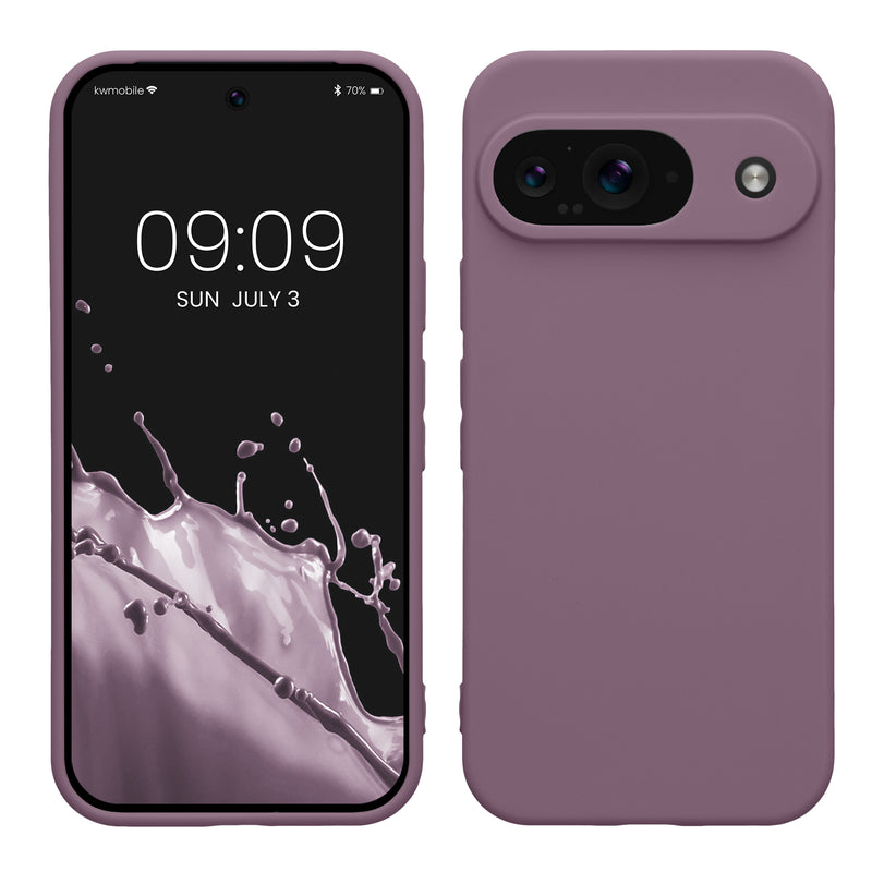 kwmobile Handyhülle kompatibel mit Google Pixel 9 Hülle - Handy Case aus weichem Silikon in Helle Iris Helle Iris  