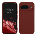 kwmobile Handyhülle kompatibel mit Google Pixel 9 Hülle - Handy Case aus weichem Silikon in Tawny Red Tawny Red  