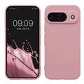 kwmobile Handyhülle kompatibel mit Google Pixel 9 Hülle - Handy Case aus weichem Silikon in Altrosa Altrosa  