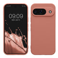 kwmobile Handyhülle kompatibel mit Google Pixel 9 Hülle - Handy Case aus weichem Silikon in Winter Rose Winter Rose  