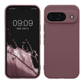 kwmobile Handyhülle kompatibel mit Google Pixel 9 Hülle - Handy Case aus weichem Silikon in Grape Grape  