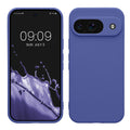 kwmobile Handyhülle kompatibel mit Google Pixel 9 Hülle - Handy Case aus weichem Silikon in Blauviolett Blauviolett  