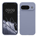 kwmobile Handyhülle kompatibel mit Google Pixel 9 Hülle - Handy Case aus weichem Silikon in Lavendelgrau matt Lavendelgrau matt  