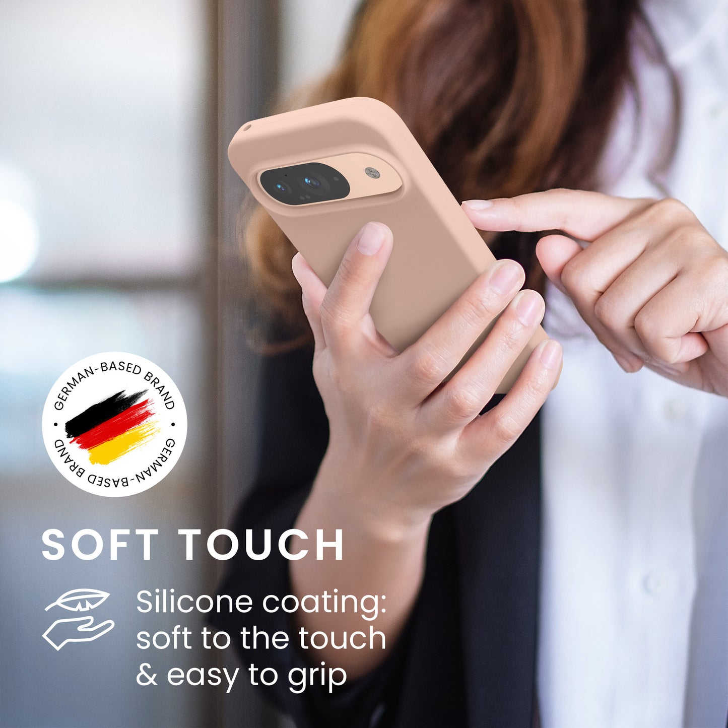 kwmobile Handyhülle für Google Pixel 9 Hülle / Google Pixel 9 Pro Hülle, für Pixel 9 Hülle / Pixel 9 Pro Hülle, für Pixel 9 Case / Pixel 9 Pro Case - Hülle Silikon - kabelloses Laden