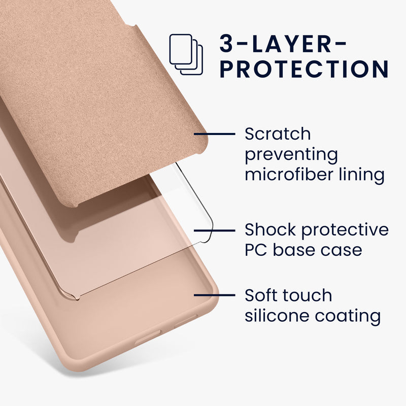 kwmobile Handyhülle für Google Pixel 9 Hülle / Google Pixel 9 Pro Hülle, für Pixel 9 Hülle / Pixel 9 Pro Hülle, für Pixel 9 Case / Pixel 9 Pro Case - Hülle Silikon - kabelloses Laden