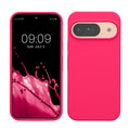 kwmobile Handyhülle für Google Pixel 9 Hülle / Google Pixel 9 Pro Hülle, für Pixel 9 Hülle / Pixel 9 Pro Hülle, für Pixel 9 Case / Pixel 9 Pro Case - Hülle Silikon - kabelloses Laden - Neon Pink Neon Pink  
