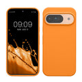 kwmobile Handyhülle für Google Pixel 9 Hülle / Google Pixel 9 Pro Hülle, für Pixel 9 Hülle / Pixel 9 Pro Hülle, für Pixel 9 Case / Pixel 9 Pro Case - Hülle Silikon - kabelloses Laden - Fruity Orange Fruity Orange  