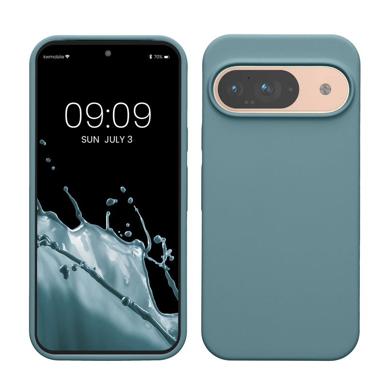 kwmobile Handyhülle für Google Pixel 9 Hülle / Google Pixel 9 Pro Hülle, für Pixel 9 Hülle / Pixel 9 Pro Hülle, für Pixel 9 Case / Pixel 9 Pro Case - Hülle Silikon - kabelloses Laden - Antique Stone Antique Stone  