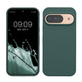 kwmobile Handyhülle für Google Pixel 9 Hülle / Google Pixel 9 Pro Hülle, für Pixel 9 Hülle / Pixel 9 Pro Hülle, für Pixel 9 Case / Pixel 9 Pro Case - Hülle Silikon - kabelloses Laden - Blaugrün Blaugrün  