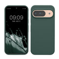 kwmobile Handyhülle für Google Pixel 9 Hülle / Google Pixel 9 Pro Hülle, für Pixel 9 Hülle / Pixel 9 Pro Hülle, für Pixel 9 Case / Pixel 9 Pro Case - Hülle Silikon - kabelloses Laden - Moosgrün Moosgrün  