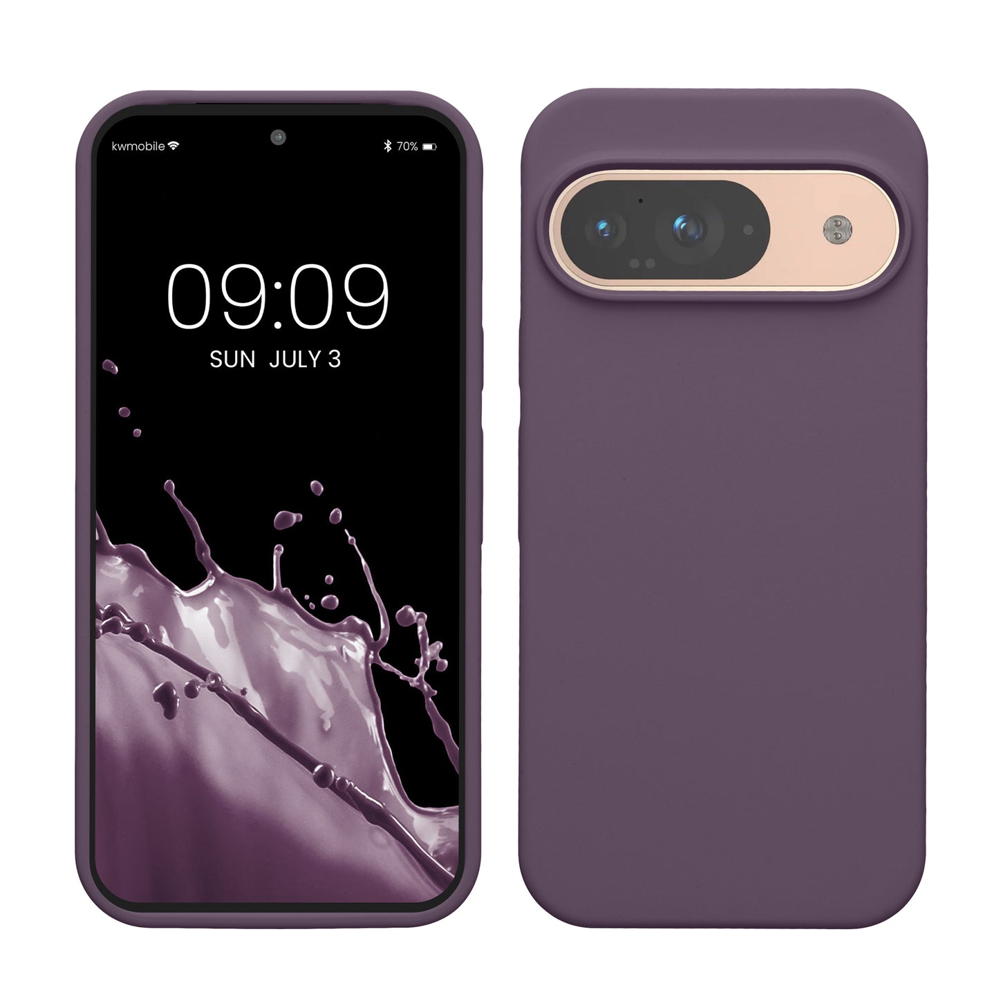 kwmobile Handyhülle für Google Pixel 9 Hülle / Google Pixel 9 Pro Hülle, für Pixel 9 Hülle / Pixel 9 Pro Hülle, für Pixel 9 Case / Pixel 9 Pro Case - Hülle Silikon - kabelloses Laden - Helle Iris Helle Iris  