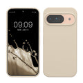 kwmobile Handyhülle für Google Pixel 9 Hülle / Google Pixel 9 Pro Hülle, für Pixel 9 Hülle / Pixel 9 Pro Hülle, für Pixel 9 Case / Pixel 9 Pro Case - Hülle Silikon - kabelloses Laden - Creme Creme  