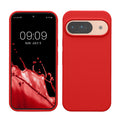 kwmobile Handyhülle für Google Pixel 9 Hülle / Google Pixel 9 Pro Hülle, für Pixel 9 Hülle / Pixel 9 Pro Hülle, für Pixel 9 Case / Pixel 9 Pro Case - Hülle Silikon - kabelloses Laden - Klassisch Rot Klassisch Rot  